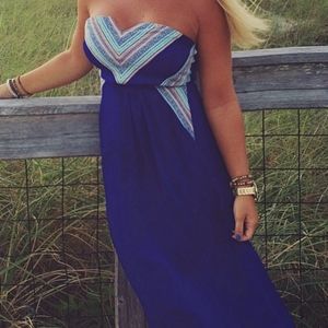 West 36th Strapless Maxi Dress